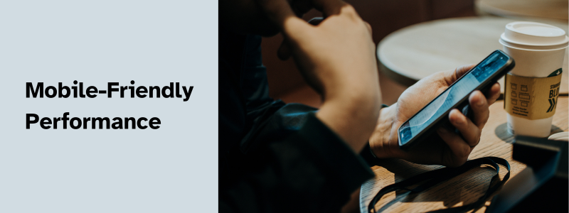 Mobile-Friendly Performance Graphic Split image with